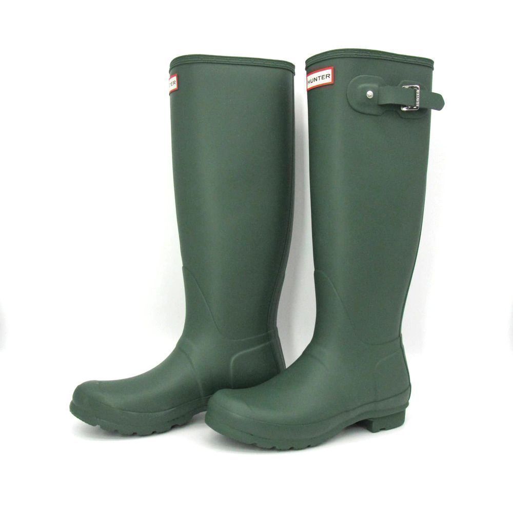 Hunter Original Tall Rain Boots in Hunter Green - Picture 4 of 9